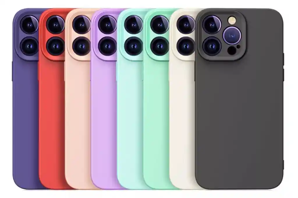 Combo Silicon Case Y Vidrio Protector De Pantalla Para Iphone 15