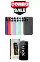 Combo Vidrio Protector De Pantalla Y Silicone Case Para Iphone 14 Pro