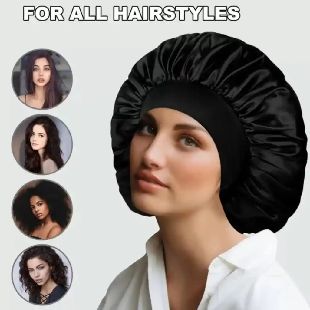 Gorro De Satín Para Dormir – Protege Tu Cabello Del Frizz Y La Rotura