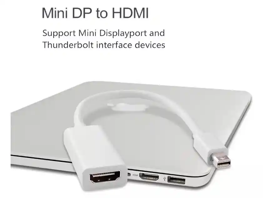 Cable Adaptador Thunderbolt Conversor Mini Displayport A Hdmi- Idel Mac Ios