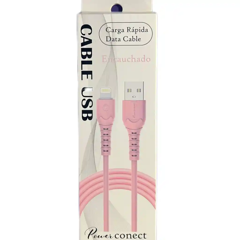 Cable Usb A Lightning 2 Metros Encauchado