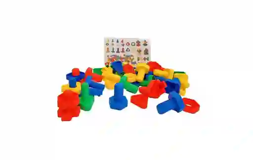 Juego Didáctico Tuercas Y Tornillos 50 Piezas Para Niños
