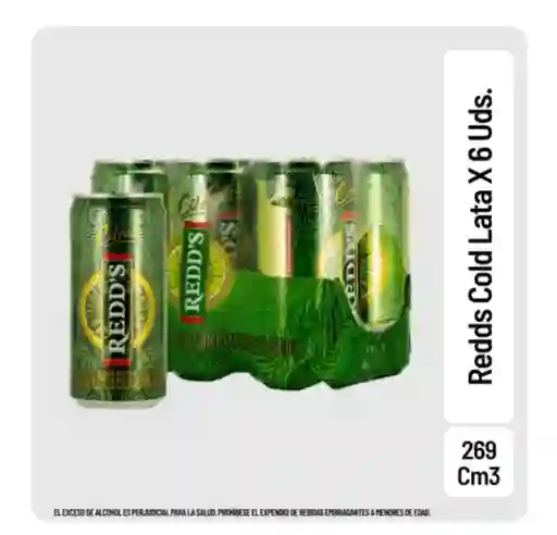 Cerveza Redd's 269 X 6
