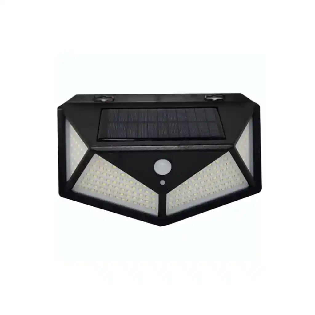 Lámpara Solar 180 Leds Exterior, Iluminación Eficiente Y Resistente
