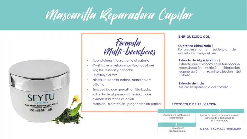 Mascarilla Reparadora Capilar