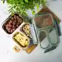Lonchera Hermética 3 Compartimentos, Ideal Para Alimentos Frescos