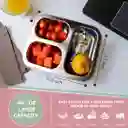 Lonchera Hermética 3 Compartimentos, Ideal Para Alimentos Frescos
