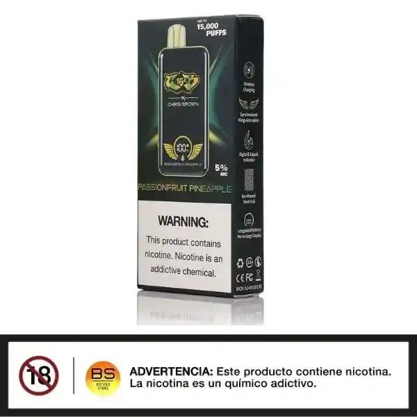Vape Passionfruit Pineapple Cb X Chris Brown 15000 Puffs