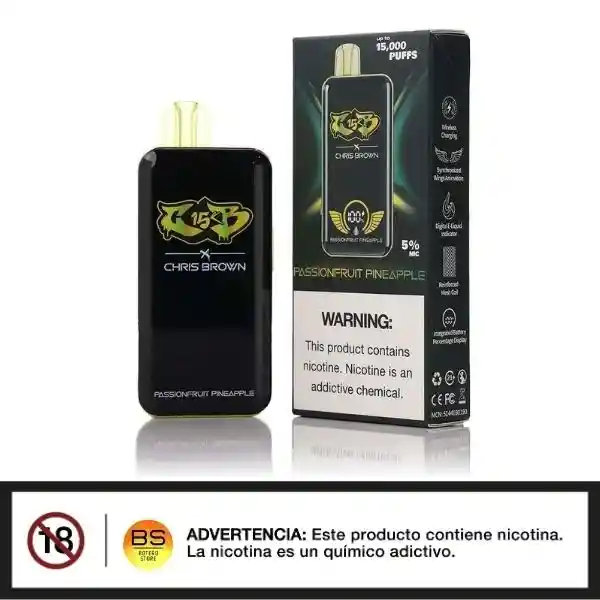 Vape Passionfruit Pineapple Cb X Chris Brown 15000 Puffs