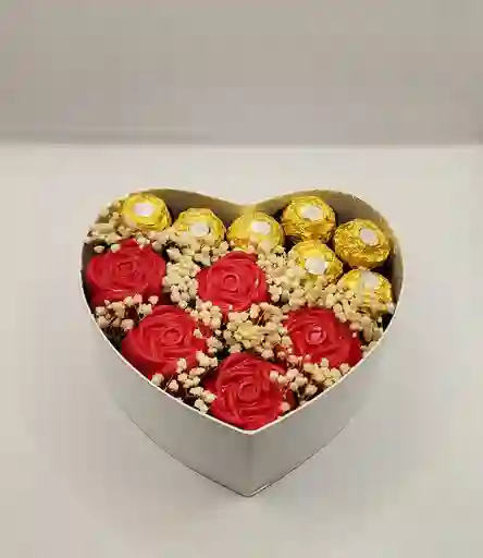 Corazón Rosas Y Ferrero