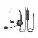 Auriculares Call Center Con Conexión 3.5 Mm + Usb + Tipo C