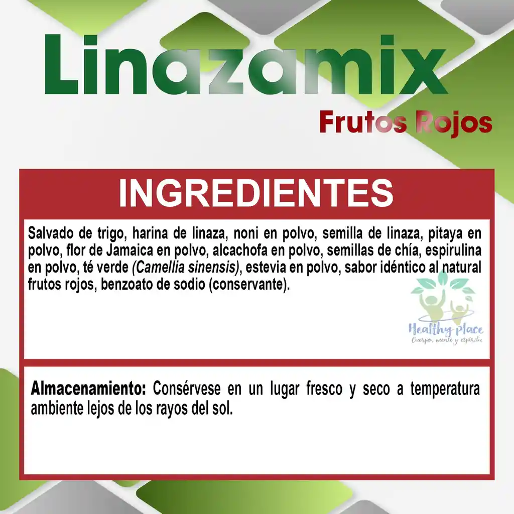 Fibra Colon Cleanser Linazamix 450g Sabor Frutos Rojos