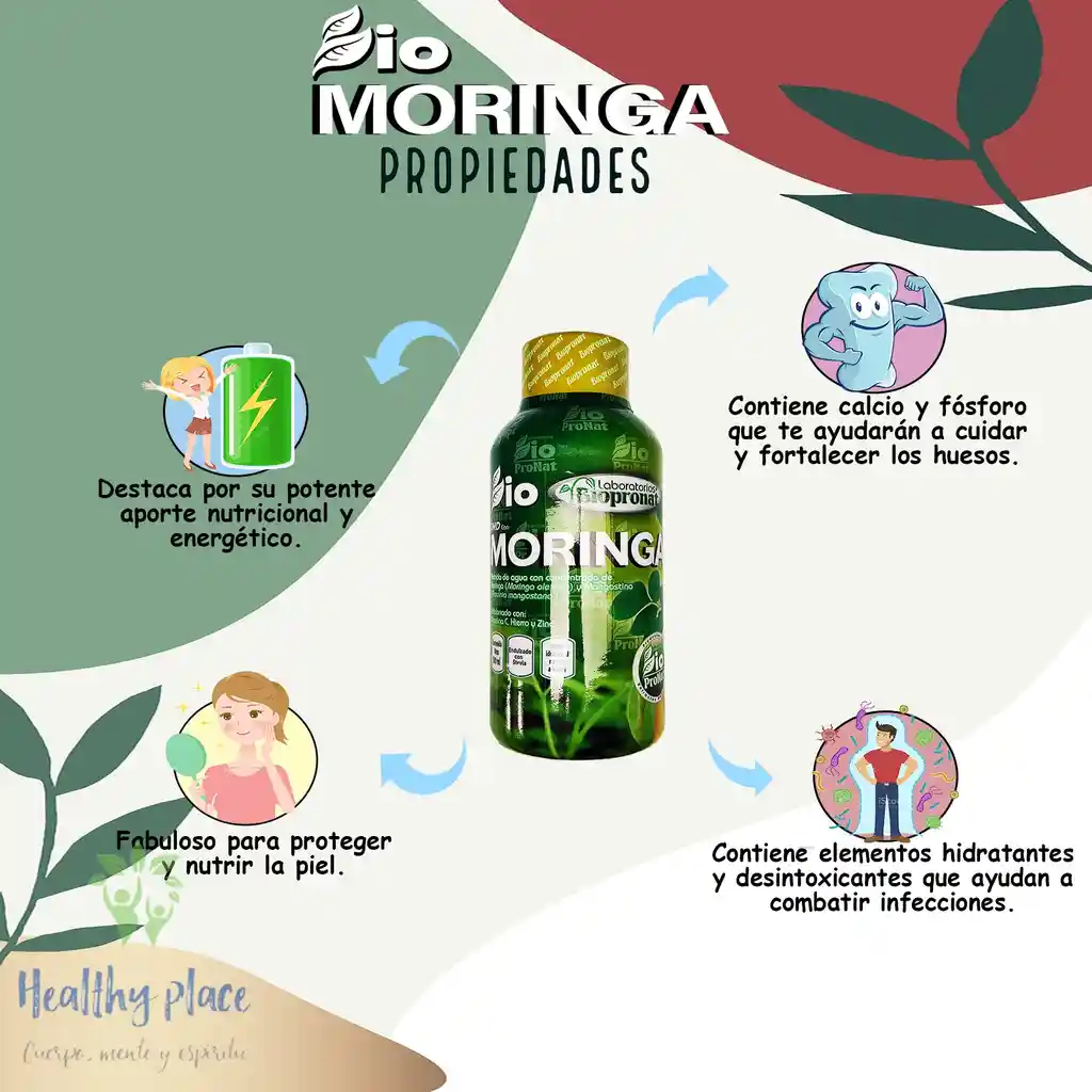 Moringa Líquida Concentrada 500 Ml Biopronat