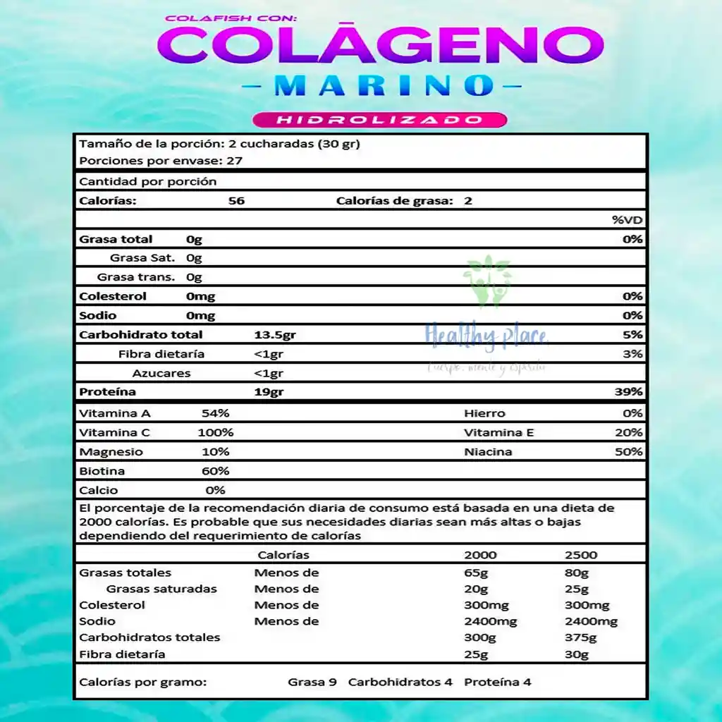 Colageno Marino Hidrolizado 800g Biopronat