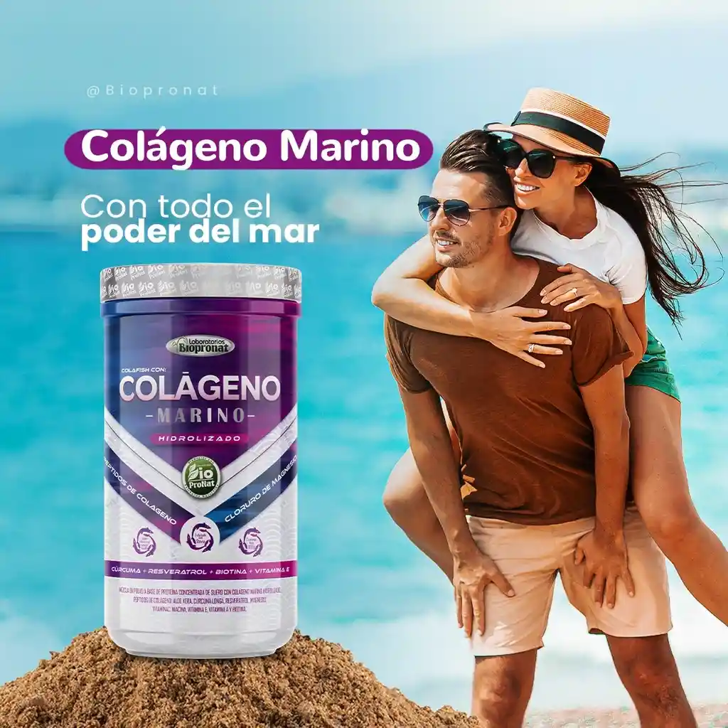 Colageno Marino Hidrolizado 800g Biopronat