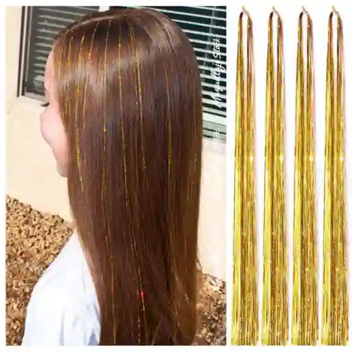 Glitter Hair Dorado Pack