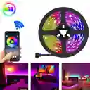 Cinta Led Tira Luces 5 Mts Rgb Multicolor Con Control Deluxe - Bluetooth