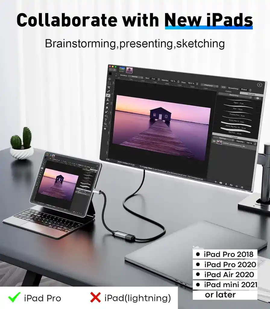 Cable Convertidor Adaptador Usb 3.1 Tipo C A Hdmi 4k