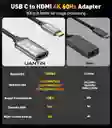 Cable Convertidor Adaptador Usb 3.1 Tipo C A Hdmi 4k