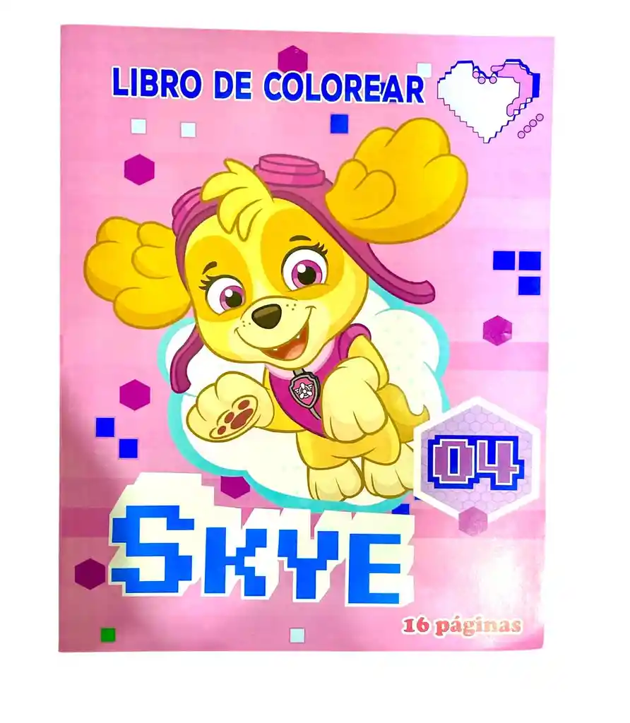 Libro De Actividades Y Colorear 16 Paginas Paw Patrol Niña