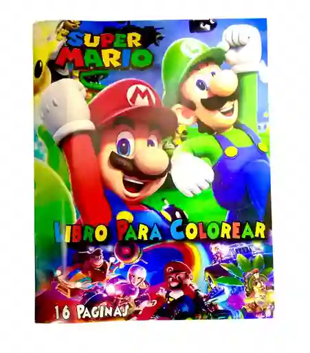 Libro De Actividades Y Colorear 16 Paginas Mario Bross