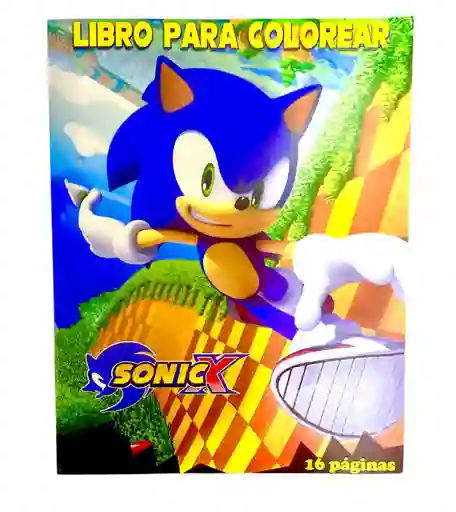 Libro De Actividades Y Colorear 16 Páginas Sonic