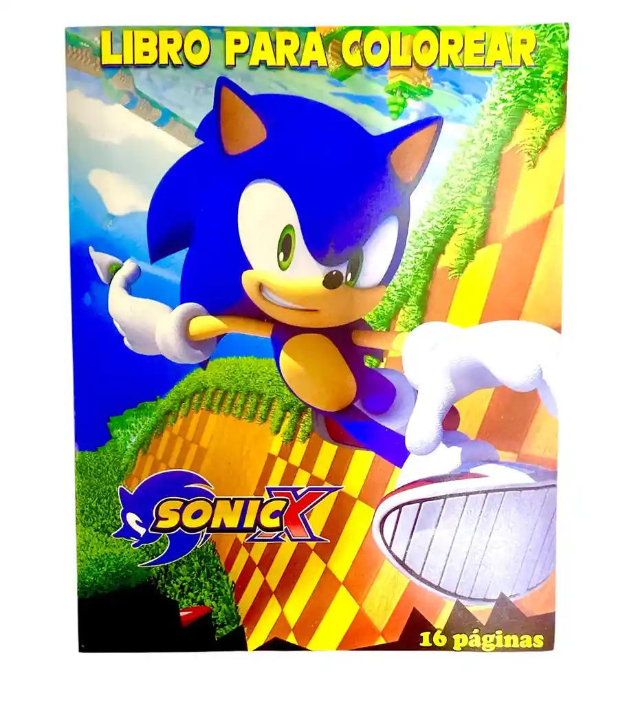 Libro De Actividades Y Colorear 16 Páginas Sonic