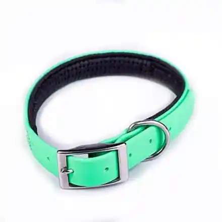 Collar Perro Sintetico At Verde Neon Talla L