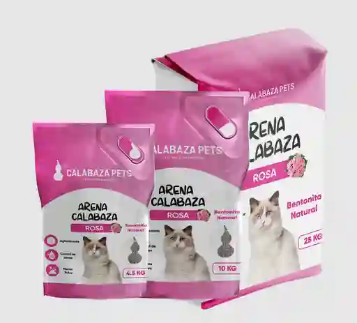 Arena Para Gatos Calabaza Rosa 4.5 Kg