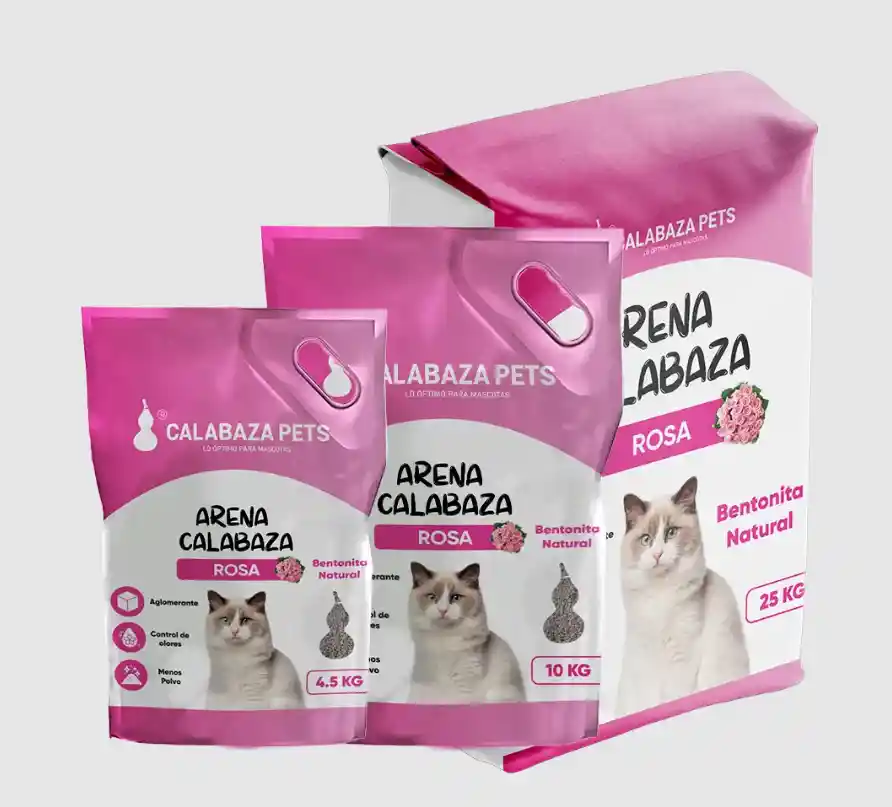 Arena Para Gatos Calabaza Rosa 4.5 Kg