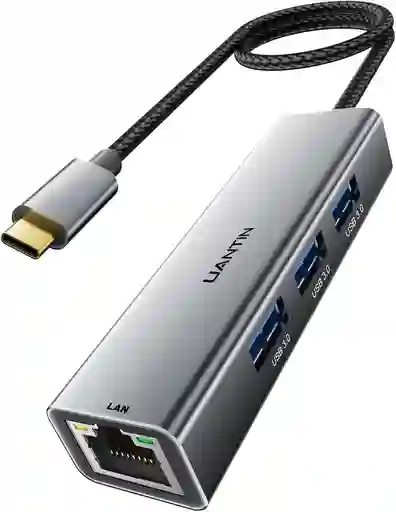 Adaptador Ethernet Usb Rj45 Lan Hub Alta Velocidad