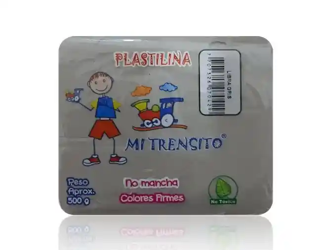 Plastilina En Barra Color Gris 500 Gr Mi Trencito