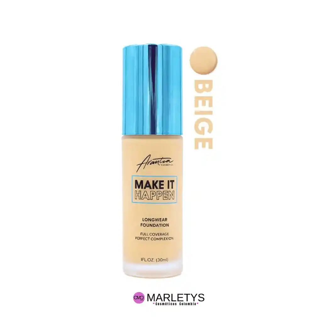 Base Maquillaje Arantza - Tono A3 Beige