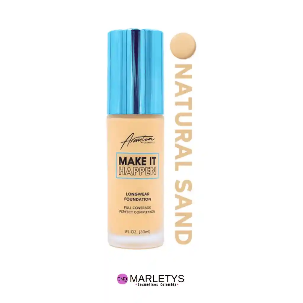 Base Maquillaje Arantza - Tono A4 Natural Sand