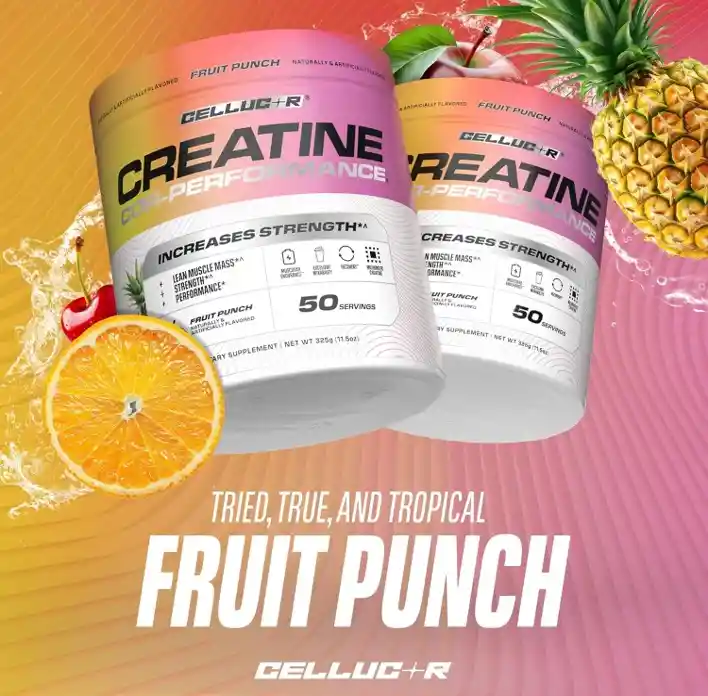 Creatina Monohidratada Sabor Fruit Punch 50 Servicios