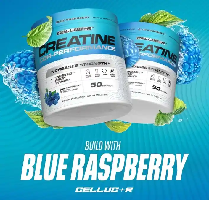 Creatina Monohidratada 50 Servicios Sabor Blueraspberry