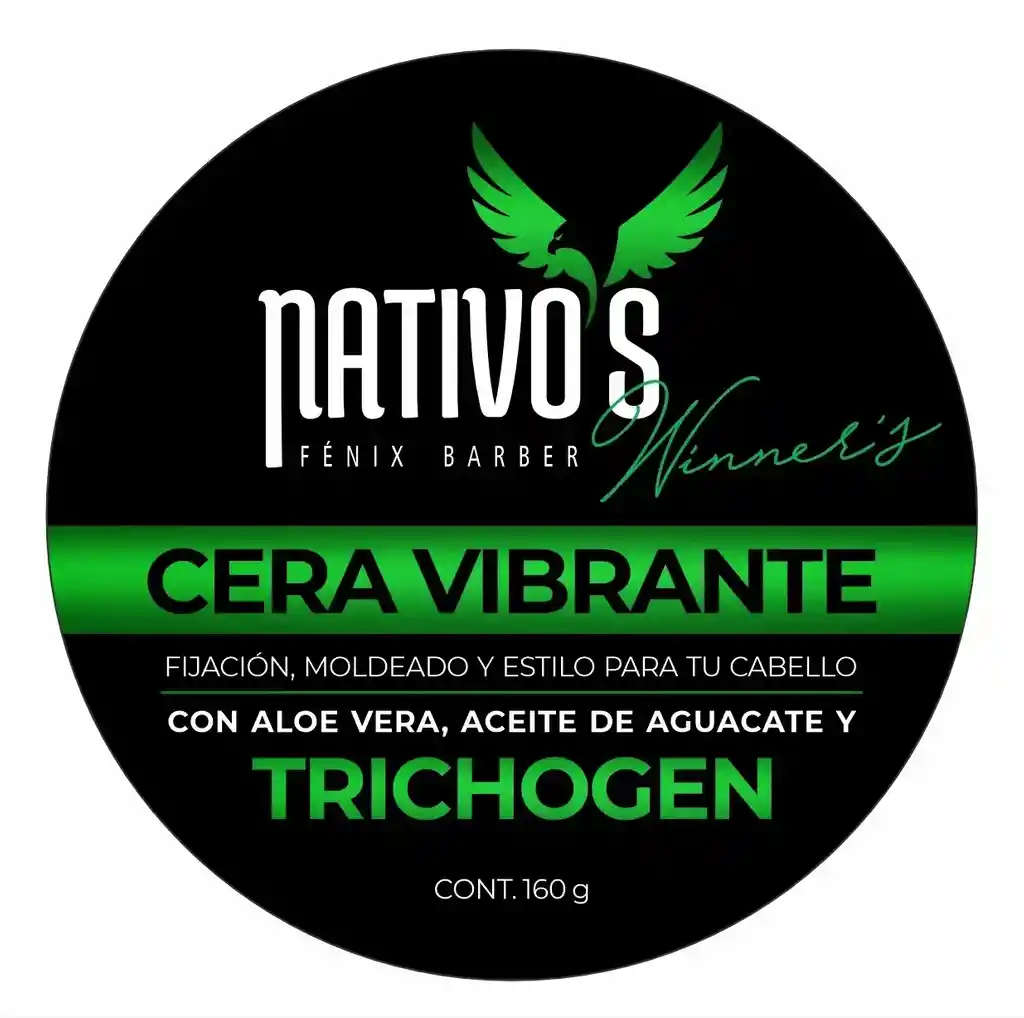 Cera Vibrante Winners - Nativos Con Minoxidil 160g