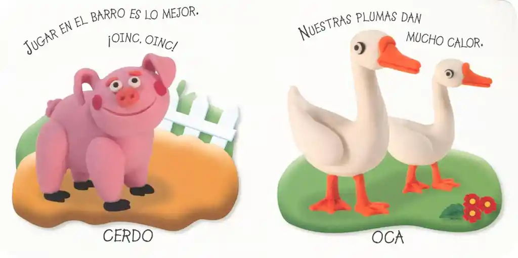 Libro Didáctico Estimulación Animales De La Granja Para Bebés