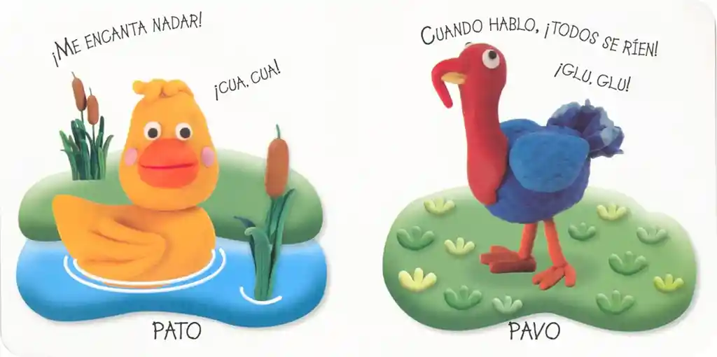 Libro Didáctico Estimulación Animales De La Granja Para Bebés
