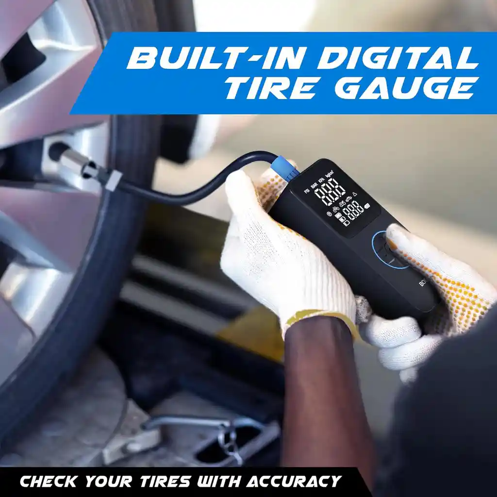 Inflador Mini Compresor Llantas Bateria Portatil