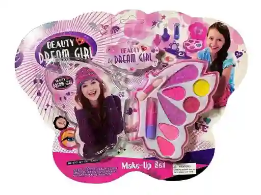 Juego Maquillaje En Forma De Mariposa Dream Girl Para Niñas