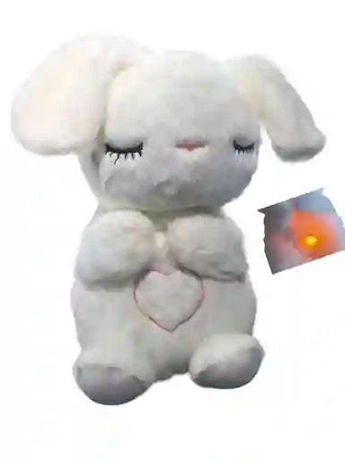 Conejo Peluche Que Respira Y Tranquiliza Sonido Anti Estres