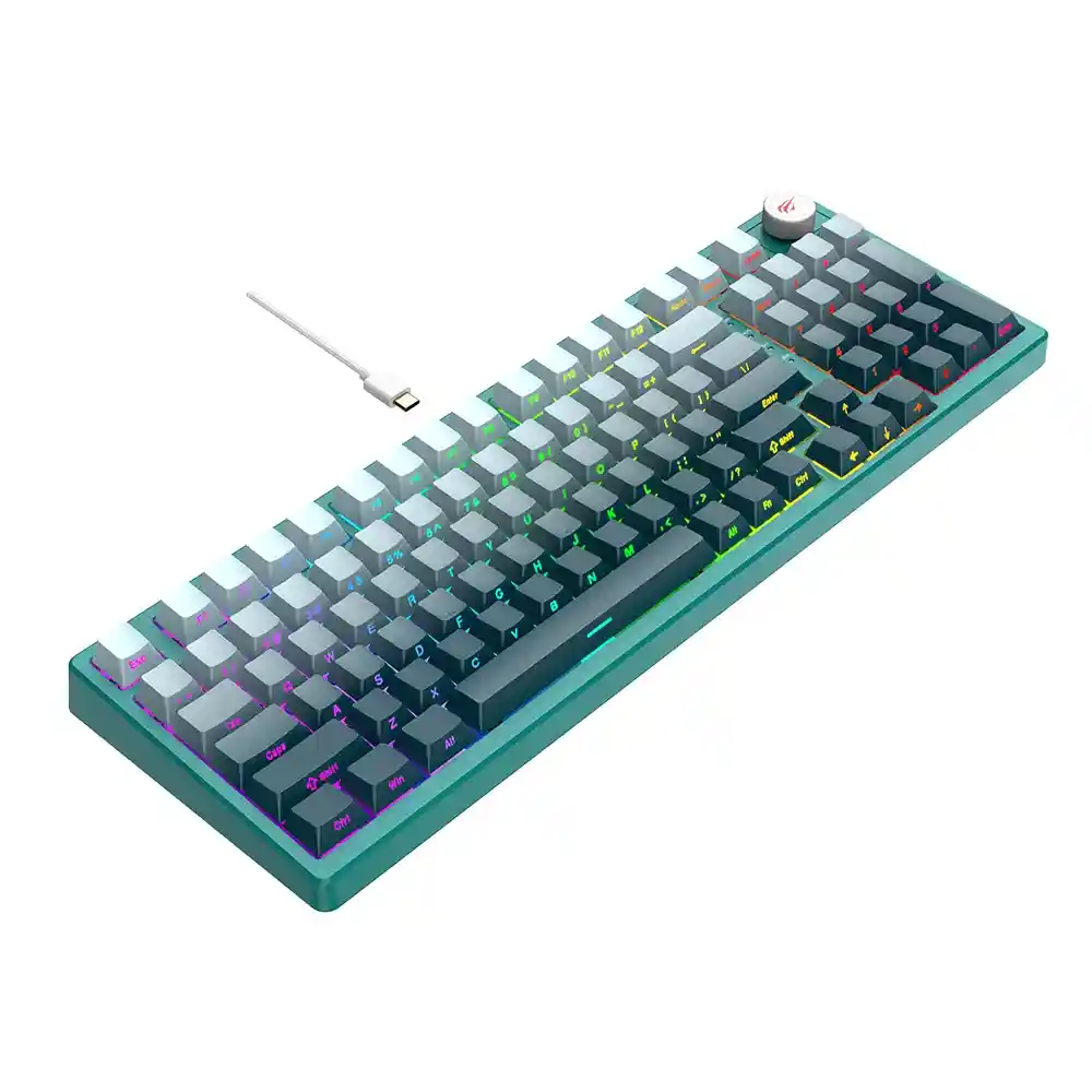 Teclado Mecanico Havit Programable Color Azul / Iluminacion Full Rgb / Kb899l