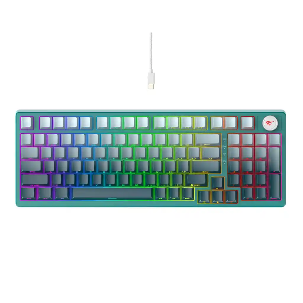 Teclado Mecanico Havit Programable Color Azul / Iluminacion Full Rgb / Kb899l
