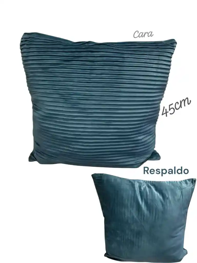 Funda Forro Para Almohada Diseño Acanalado 45cm