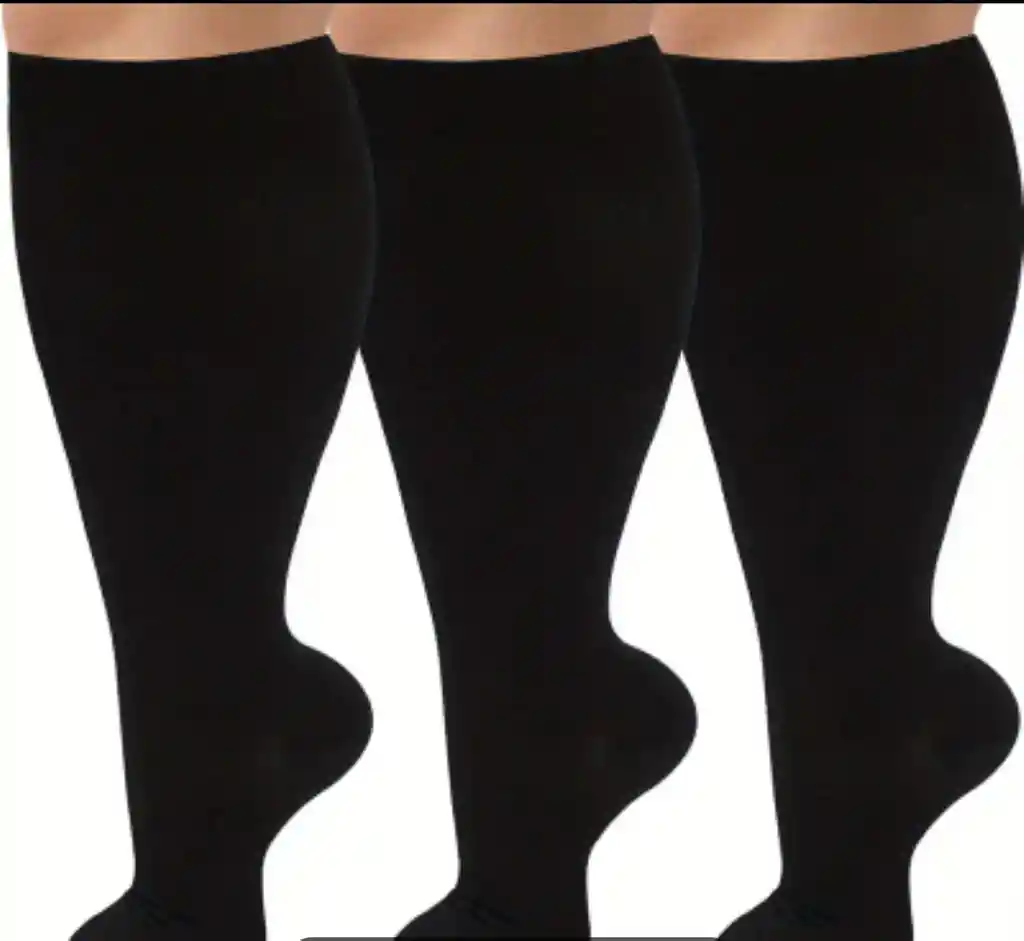 Medias De Compresion 15-20mmhg-talla Plus 3 Xl