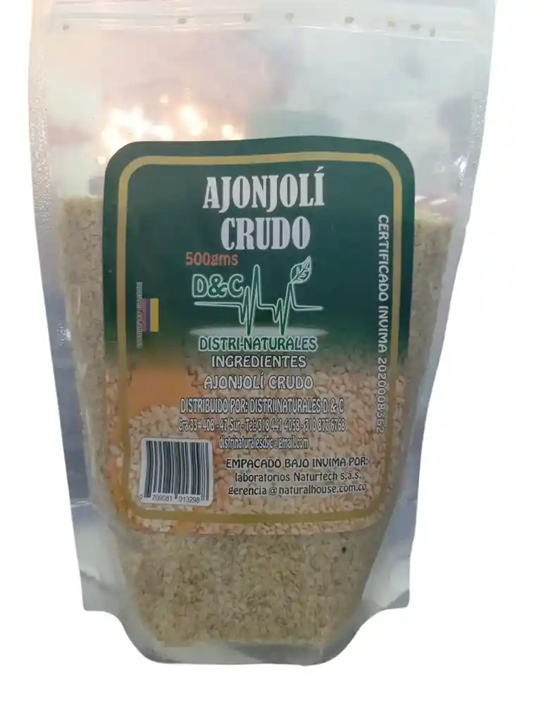 Ajonjoli Crudo X 500 Gms Dyc
