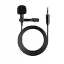 	 Micrófono De Solapa 1,5 Mts Para Celulares Tipo Plug 3.5 Mm