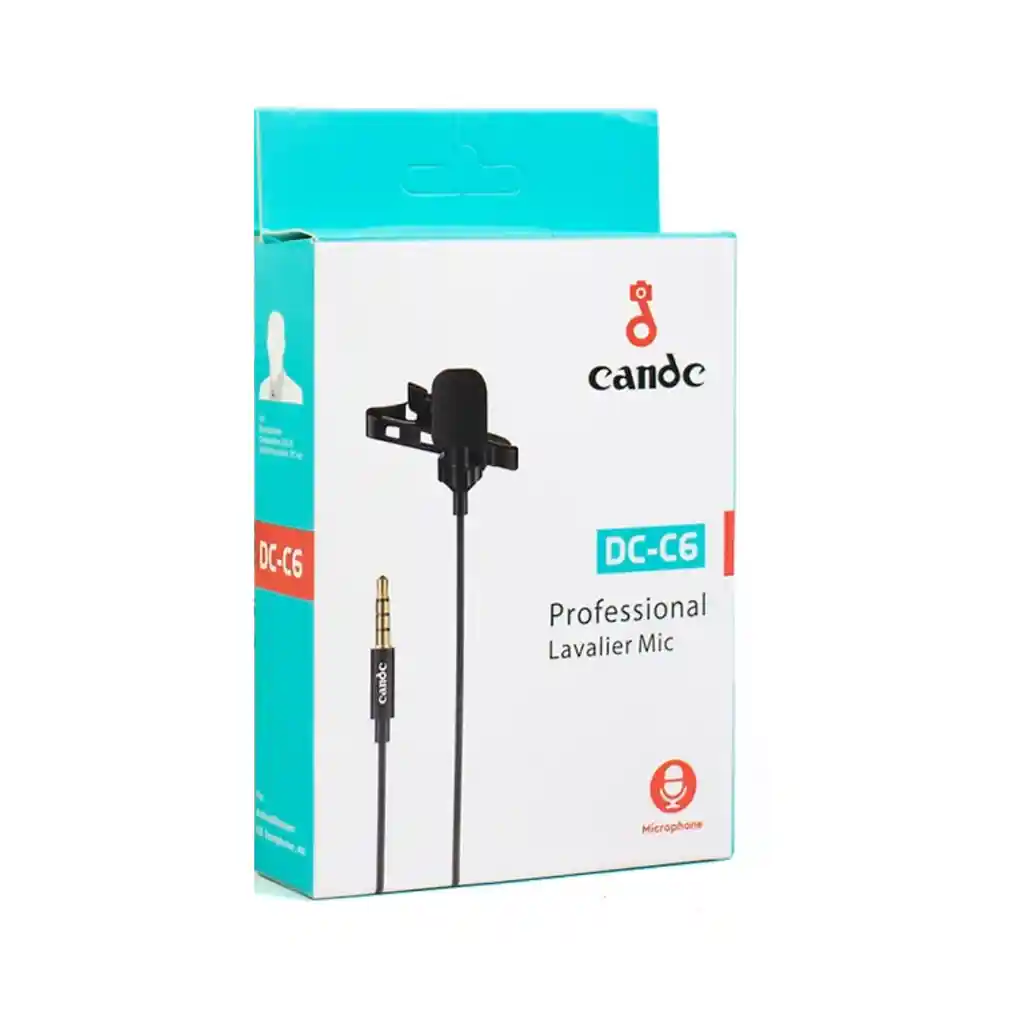 	 Micrófono De Solapa 1,5 Mts Para Celulares Tipo Plug 3.5 Mm