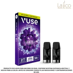 Vuse Capsulas 2000 Grape Ice 34mg (uva)